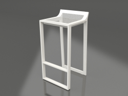 High stool with a low back (Agate gray)
