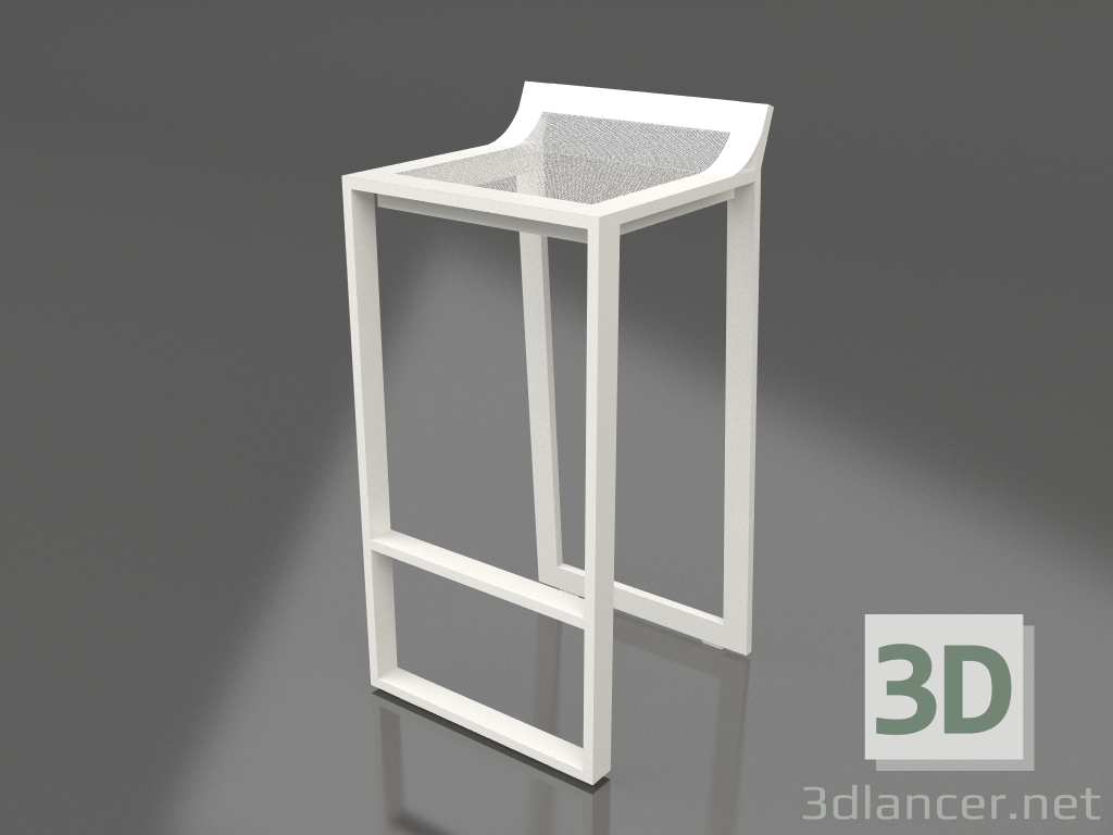 modèle 3D Tabouret haut à dossier bas (Gris Agate) - preview