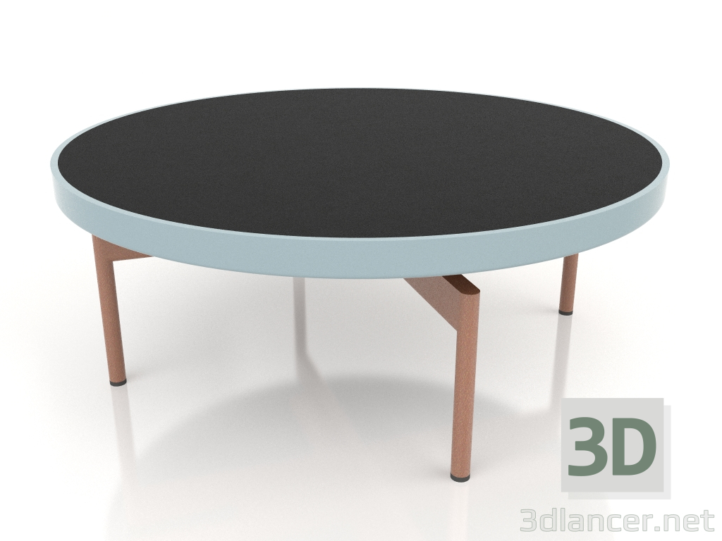 modèle 3D Table basse ronde Ø90x36 (Bleu gris, DEKTON Domoos) - preview