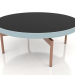3 डी मॉडल गोल कॉफ़ी टेबल Ø90x36 (नीला ग्रे, डेकटन डोमूस) - पूर्वावलोकन