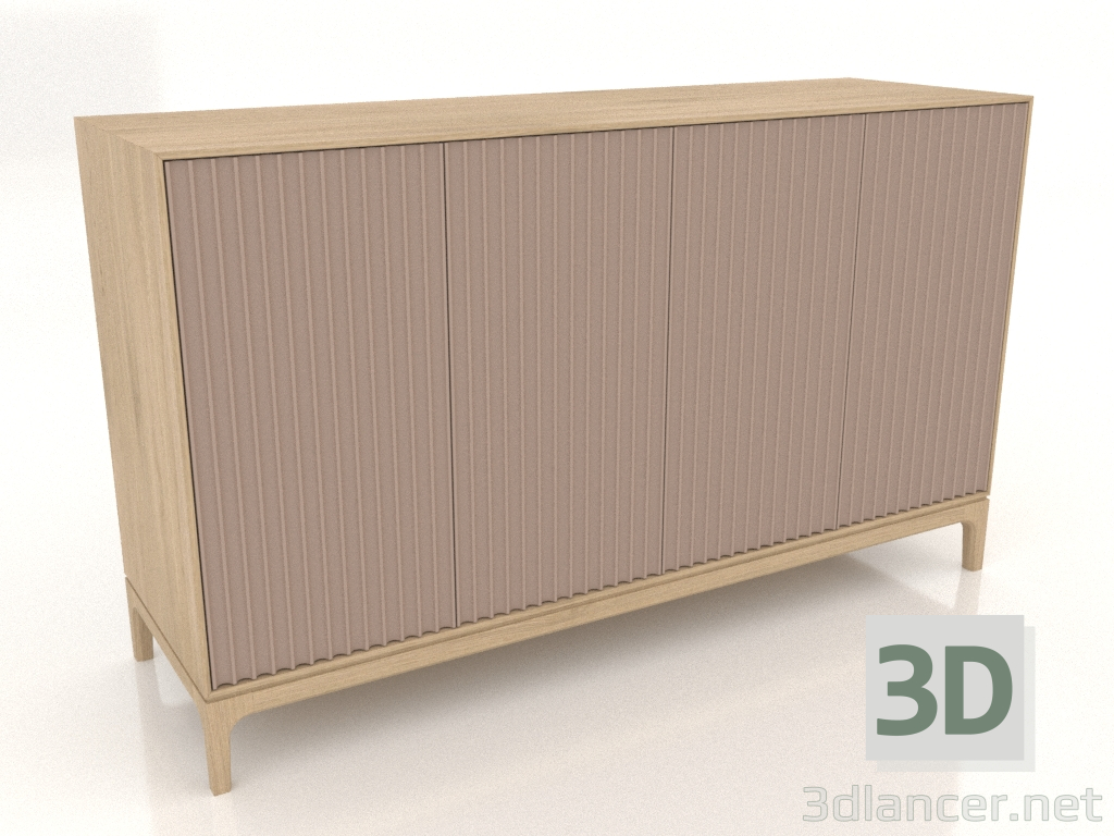 3D Modell TV-Ständer FARGO mit gefrästen Fronten 1600x500x950 mm (Beige, Eiche hell, Option 2) - Vorschau