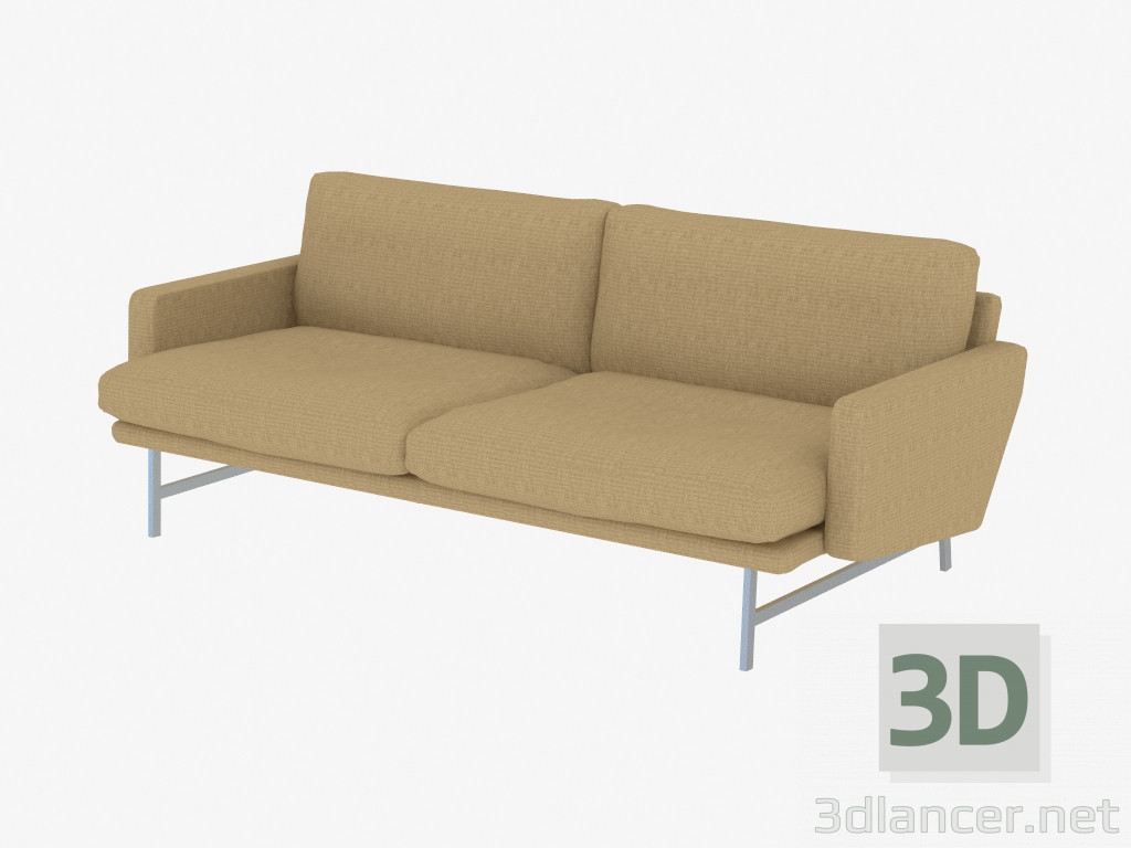 3D Modell Sofa Doppel Lissoni - Vorschau