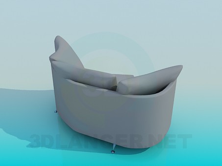 3d модель Мягкий уголок – превью 3d модель Мягкий уголок – превью