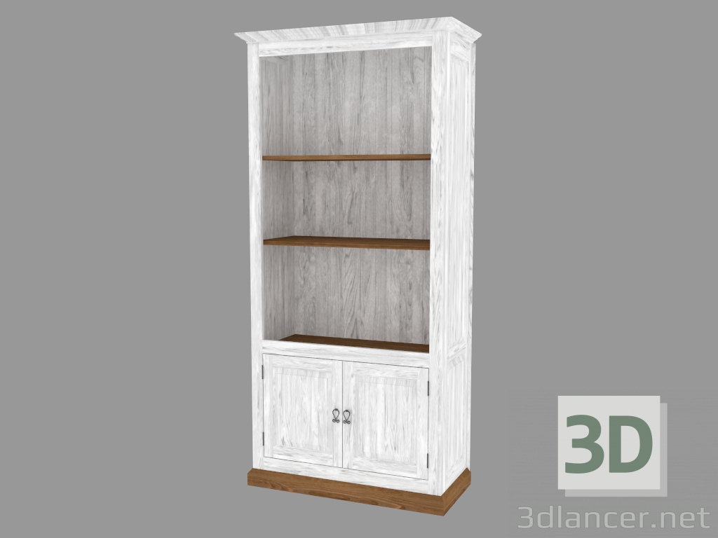 modèle 3D Bibliothèque 2D (PRO.080.XX 98x204x44cm) - preview