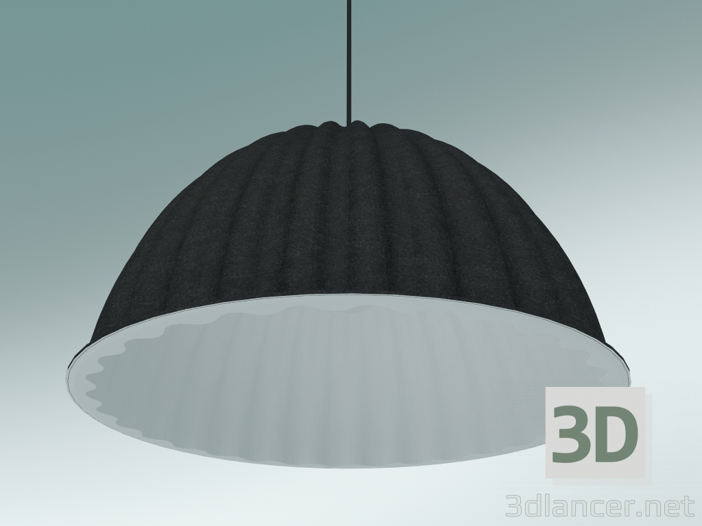 3d model Lámpara colgante Under The Bell (Ø55 cm, negro) - vista previa