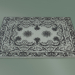 3d model Carpet Baroque (S34, White-Silver) - preview