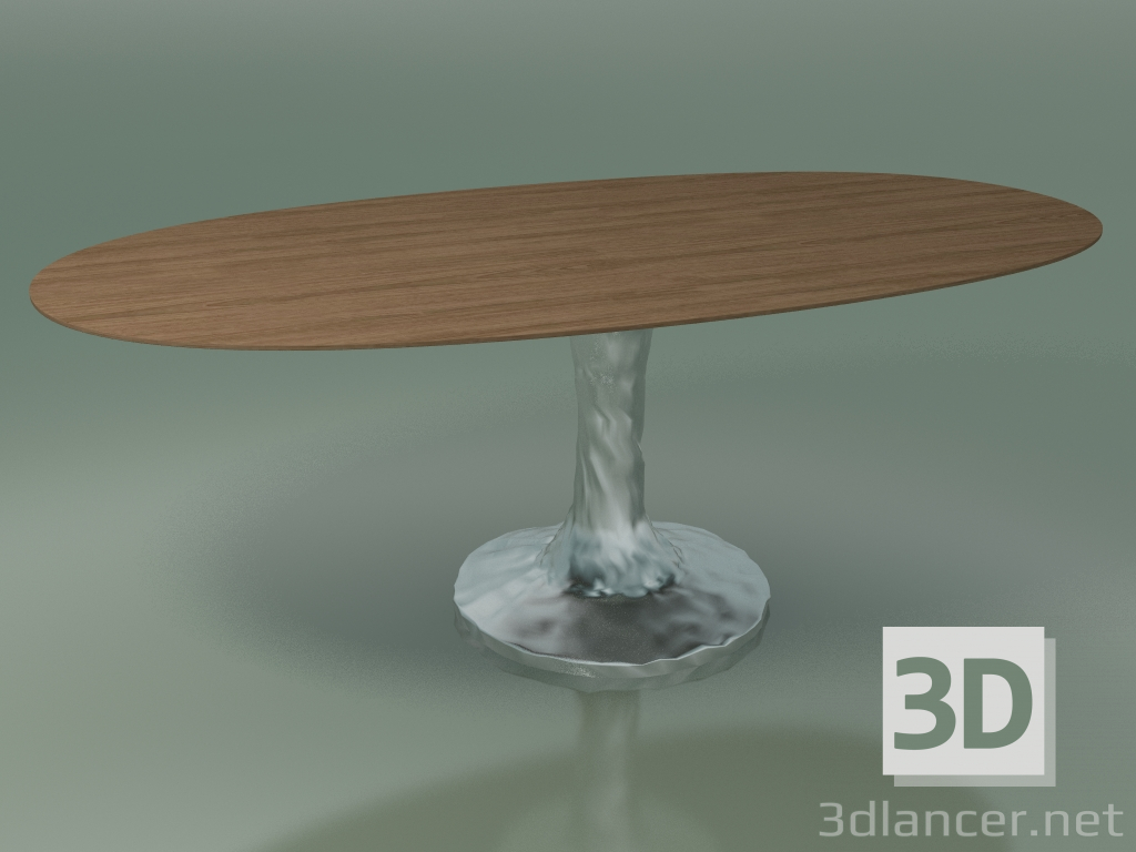3D modeli Oval Yemek Masası (138, Doğal Lake) - önizleme