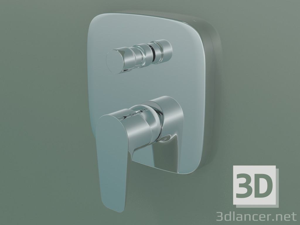 modello 3D Miscelatore monocomando vasca (71745000) - anteprima
