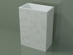 Freestanding washbasin (03R136101, Carrara M01, L 60, P 36, H 85 cm)