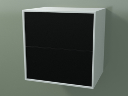 Doppelbox (8AUACA01, Gletscherweiß C01, HPL P06, L 48, P 36, H 48 cm)
