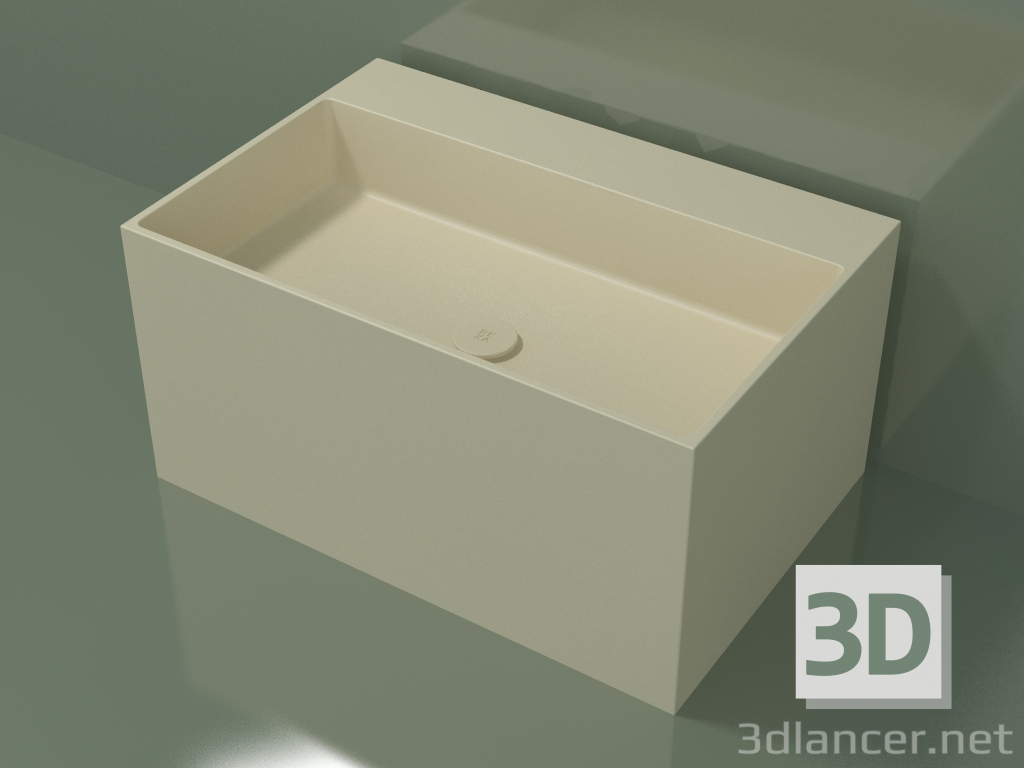 modello 3D Lavabo da appoggio (01UN42302, Bone C39, L 72, P 48, H 36 cm) - anteprima