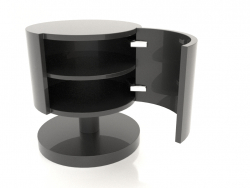 Night table with open door TM 08 (D=450x500, black plastic color)