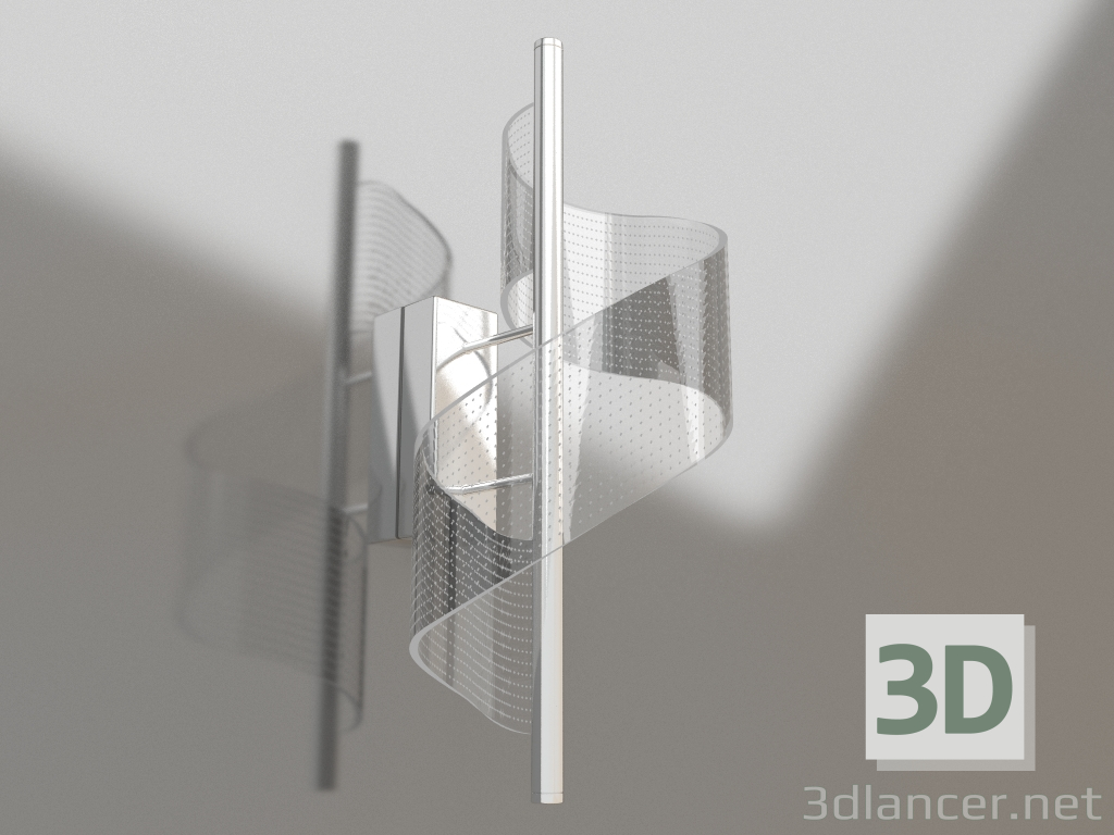modello 3D Applique Ilina cromo (08042.02) - anteprima