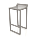 3d model High stool with a low back (Quartz gray) - preview