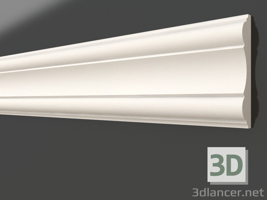 3d model Molding gypsum LH 100 (110x21) - preview