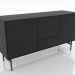 modello 3D Armadio 2 1600x500 mm (nero RAL 9005) - anteprima