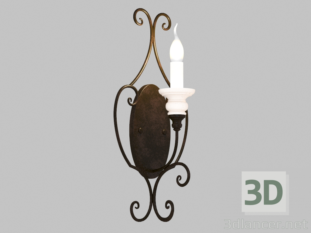 3D modeli Duvar lambası Korfu (1405-1W) - önizleme