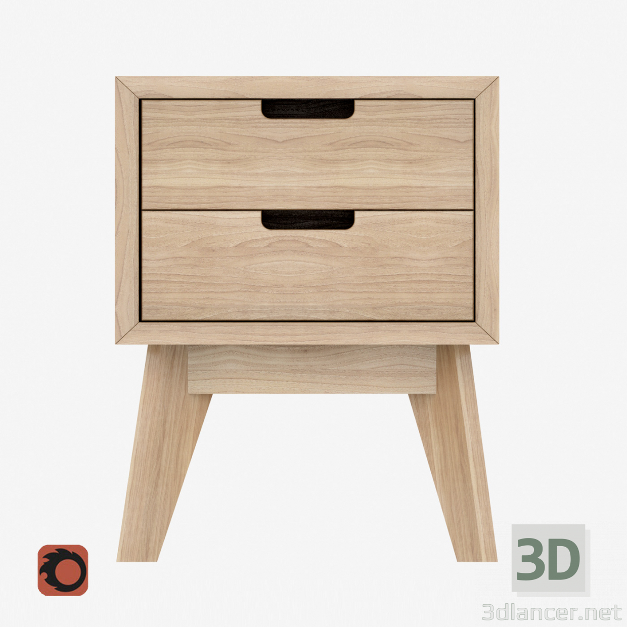 modello 3D Armadio in legno Tiny Box - anteprima