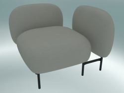 Sistema di sedili componibili Isole (NN1, sedile con schienale basso, bracciolo sinistro)