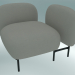 modello 3D Sistema di sedili componibili Isole (NN1, sedile con schienale basso, bracciolo sinistro) - anteprima