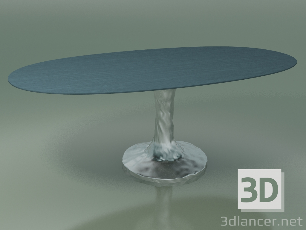 3 डी मॉडल ओवल डाइनिंग टेबल (138, Lacquered Air Force Blue) - पूर्वावलोकन