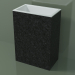 3D modeli Ayaklı lavabo (03R136101, Nero Assoluto M03, L 60, P 36, H 85 cm) - önizleme