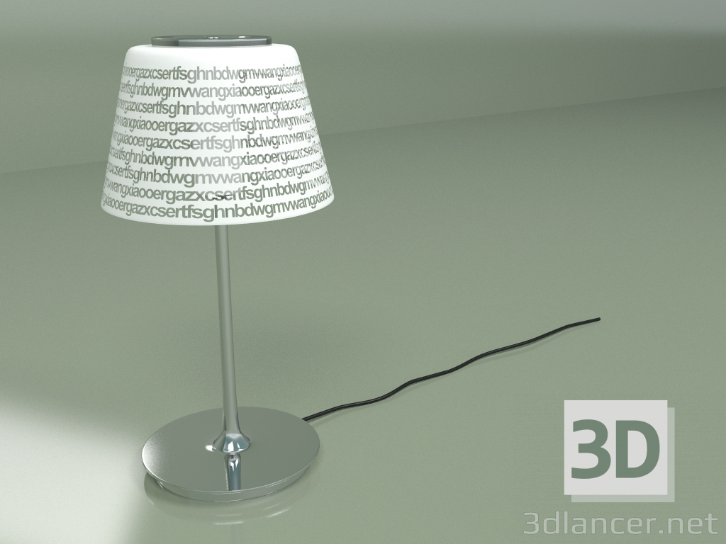 3d model Table lamp ABC - preview