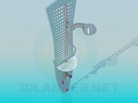 modèle 3D Panneau de douche - preview