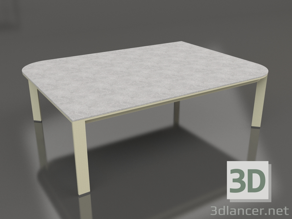 3d model Coffee table 120 (Gold) - preview