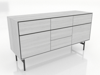 3D-Model "Cabinet 2 1600x500 mm (white RAL 9010)"