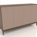 3d model Mueble de TV FARGO con frontales fresados 1600x500x950 mm (beige, roble tabaco, opción 2) - vista previa