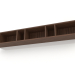 3D Modell Wandschrank, Walnussfurnier (140x20x20 cm) - Vorschau