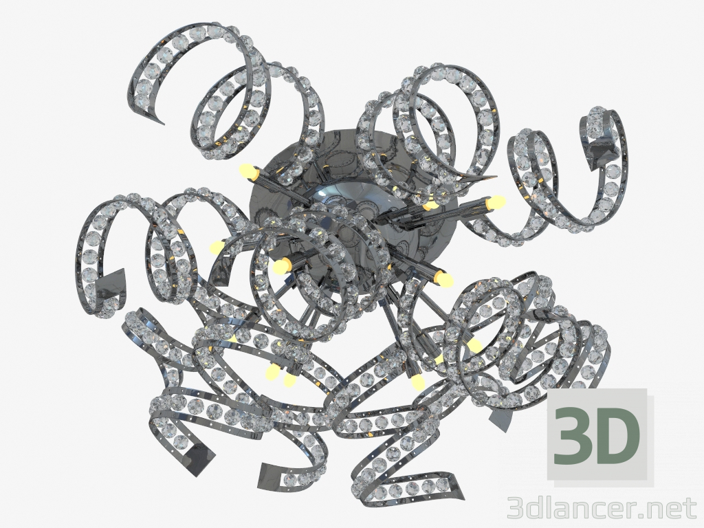 modello 3D Lampadario soffitto ragno (742094) - anteprima
