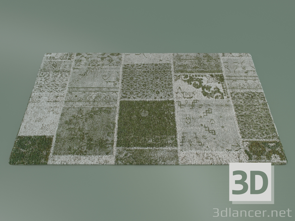 3d model Estado de ánimo de la alfombra (S74, verde amarillento) - vista previa