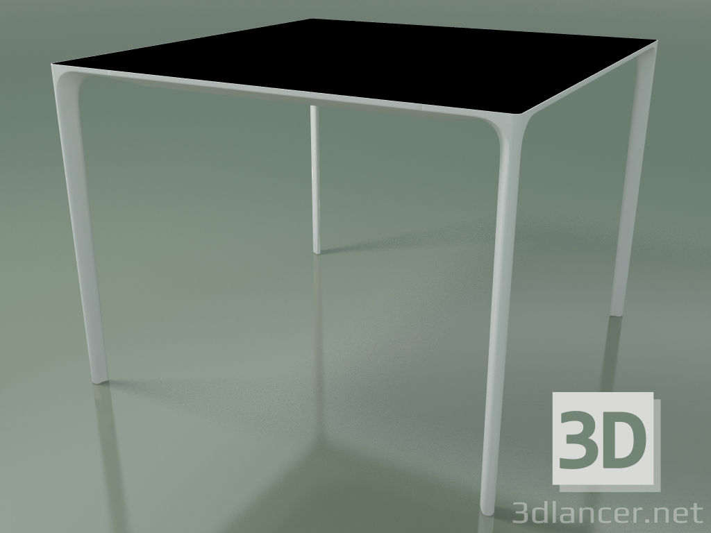 modèle 3D Table carrée 0804 (H 74 - 100x100 cm, stratifié Fenix F02, V12) - preview