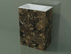 Freestanding washbasin (03R136103, Emperador M06, L 60, P 36, H 85 cm)