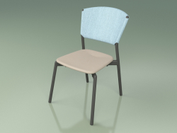 Sandalye 020 (Metal Duman, Gök, Poliüretan Reçine Köstebek)