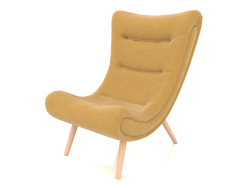 Кресло Dolce Vita (желтый шафран-натуральный)