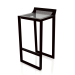 3d model High stool with a low back (Black) - preview