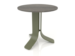 Кофейный стол Ø50 (Olive green, DEKTON Radium)