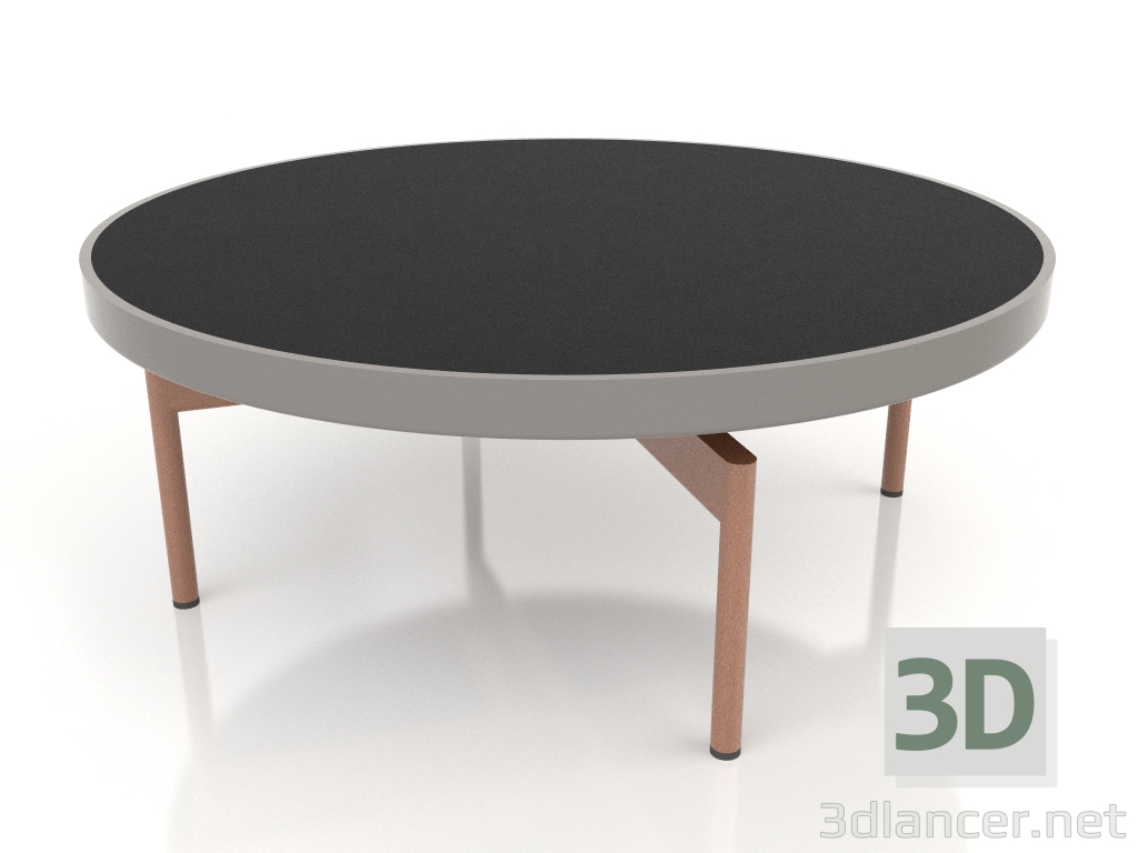 modello 3D Tavolino rotondo Ø90x36 (Grigio quarzo, DEKTON Domoos) - anteprima
