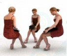 3d модель модель дівчини, яка сидить – превью 3d модель модель дівчини, яка сидить – превью