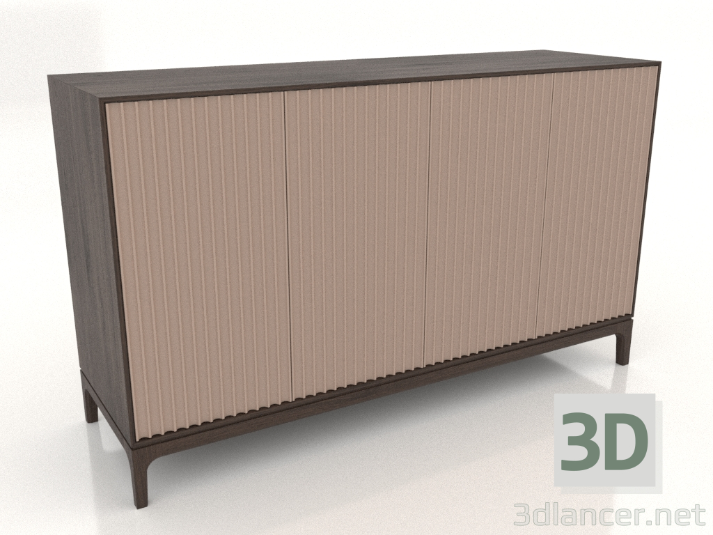 3d model Mueble de TV FARGO con frontales fresados 1600x500x950 mm (beige, roble oscuro, opción 2) - vista previa 3d model Mueble de TV FARGO con frontales fresados 1600x500x950 mm (beige, roble oscuro, opción 2) - vista previa