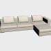 3d model Infiniti Sofa (with puff, 348x97) - preview