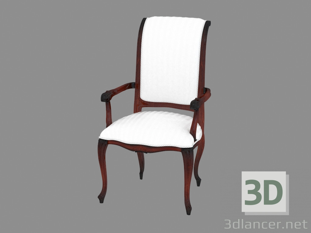 modèle 3D Chaise à manger en style classique 414 - preview