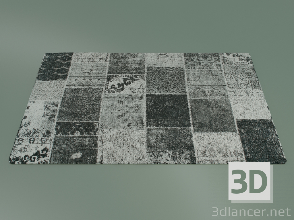 modèle 3D Humeur de tapis (S74, gris noir) - preview