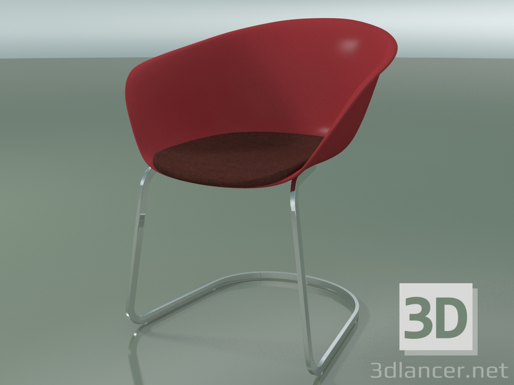 modèle 3D Chaise 4224 (sur la console, avec un coussin sur le siège, PP0003) - preview