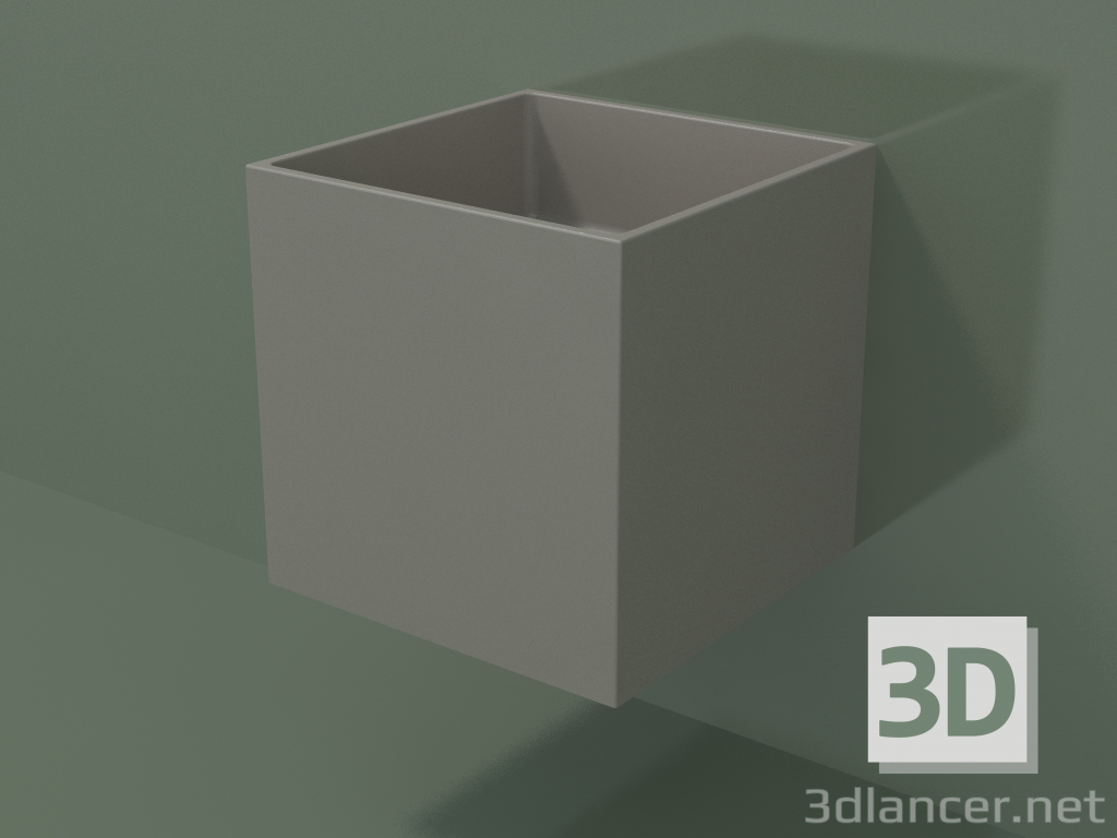 modèle 3D Lavabo suspendu (02UN12101, Argile C37, L 36, P 36, H 36 cm) - preview