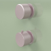3d model Thermostatic mixer set with shut-off valves (16 48 0, OR) - preview