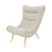 3d model Armchair Dolce Vita (cream-natural) - preview